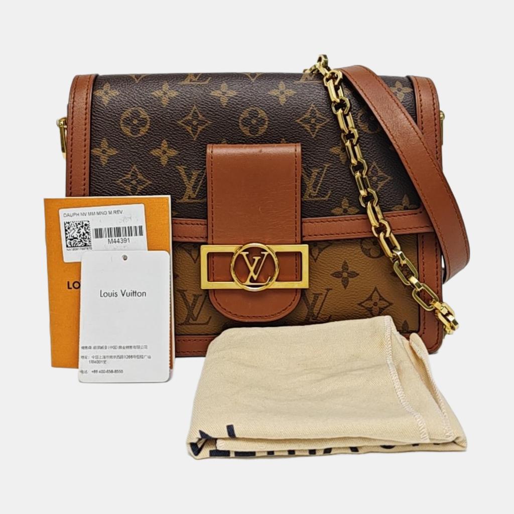 [Pre-Owned] Louis Vuitton Dauphine Mm 'Brown Monogram Reverse Canvas' - Very Good #N4CBR8
