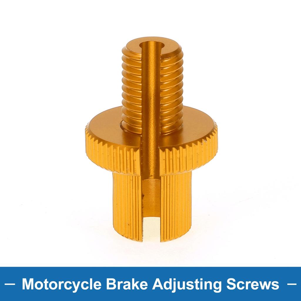 A ABSOPRO Рычаг тормоза мотоцикла Болт регулировки балета M10 Болт регулировки тормоза мотоцикла Золотистый 2 шт.