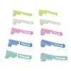 10pcs Knitting Thimble Plastic Portable Glossy Appearance Yarn Finger Holder Yarn Guide Separated