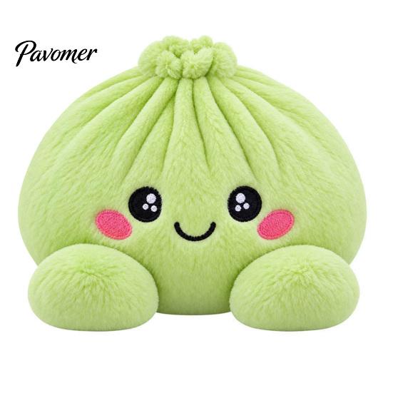 Stress Relief Squeeze Toy Giant Dumpling Pillow, Cute Plush Stuffed Steamed Bun Toy, Kawaii Doll Slow Rebound Soft Stretch Decompression Fidget