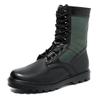 Men'S High-Top Boots High Quality Leather Casual Boots Breathable Canvas Boot Lace Up Desert Ankle Boots Hiking Boot
