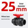 Taiwan PVC Double Union Ball Valve - Acid & Alkali Resistant with Handle