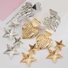 Серьги-гвоздики из серебра 925 пробы с геометрическим узором Love & Star, многослойные