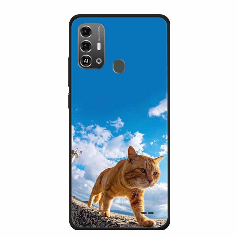 Для ZTE Blade A53 Pro / A53Plus Чехол Милый Мягкий ТПУ Расписной Кот Силиконовая Крышка для ZTE Blade A53 Plus Funda Coque A53Pro Оболочка