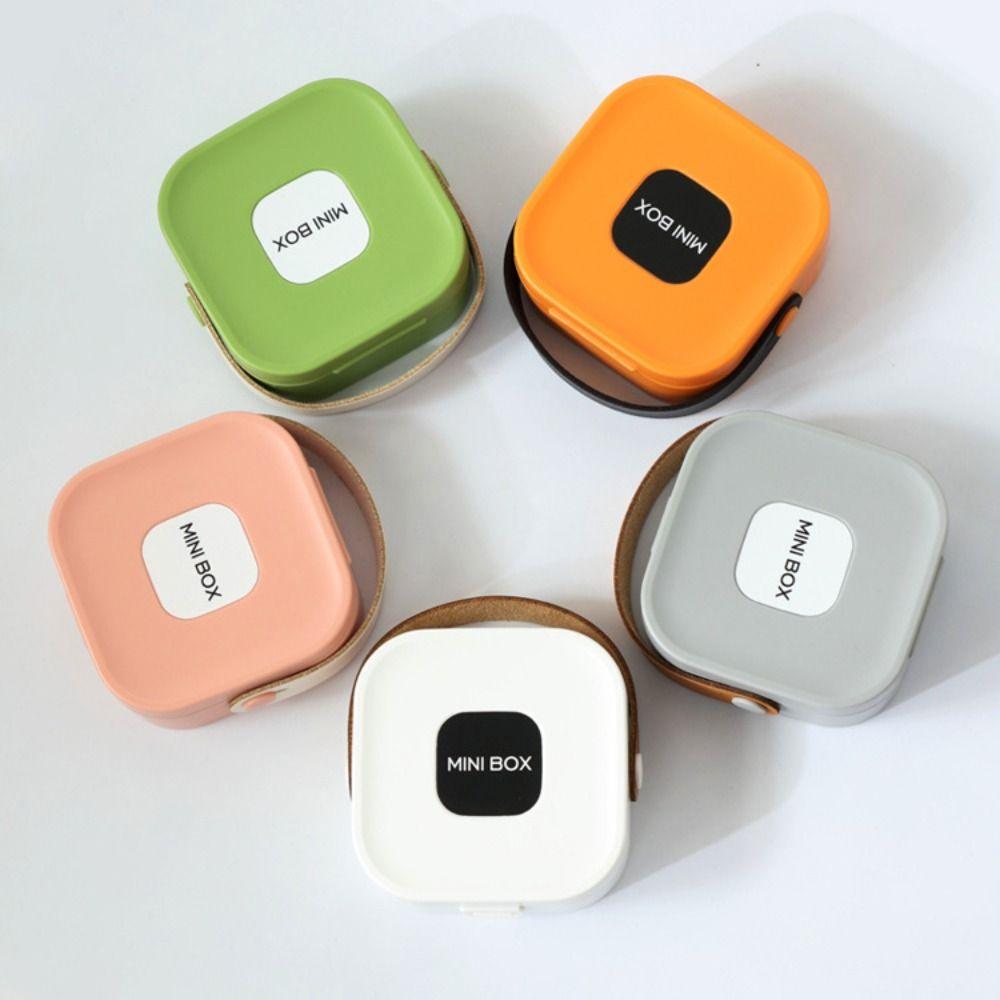PU Handle Necklace Ring Case Plastic Earring Organizer Cute Silicone Liner Jewelry Box Travel