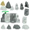MOC Rock Panel Rockery Mountain DIY City Street View Строительные блоки Hill Stone Bricks Совместимость с 23996 частицами