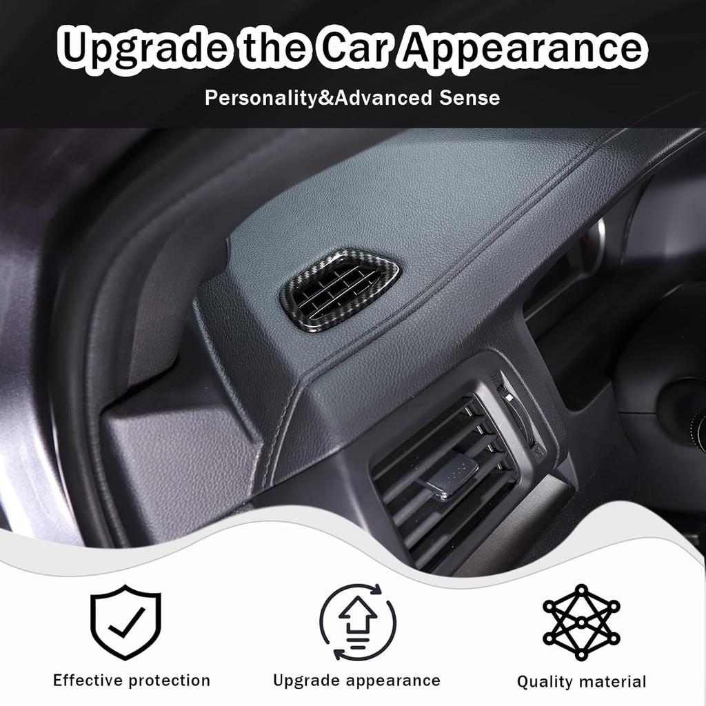 2PCS Dashboard Upper Air Vent Outlet Frame Cover for Honda Pilot 2016-2022/ Honda Ridgeline 2017-2023/ Honda Passport 2019-2023 Accessories ABS