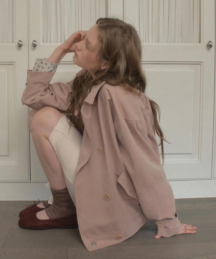 OURNOSTALGIA Mabel Trench Blouson Jacket_Pink(Ocb6Ot01)