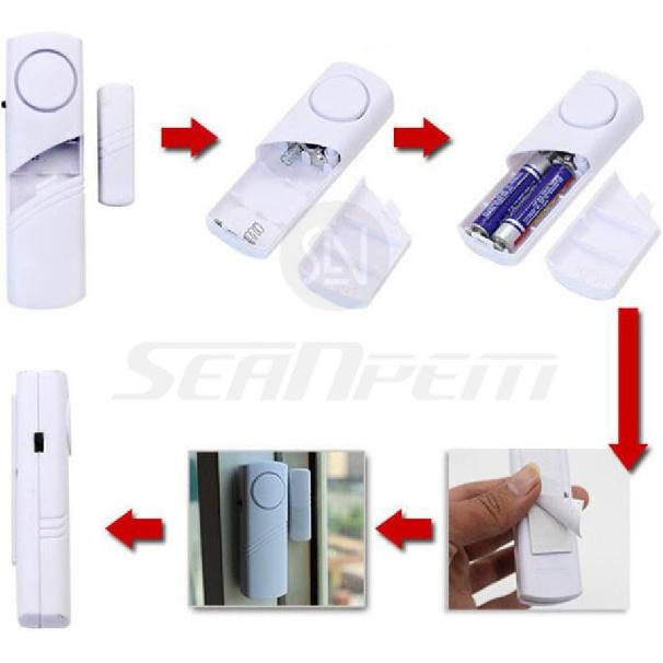 Home Security Alarm System DIY Kit - Magnetic Sensor - Guardian Protector - Window Glass Vibration Security Burglar Alarm for Homes, Cars, Sheds,