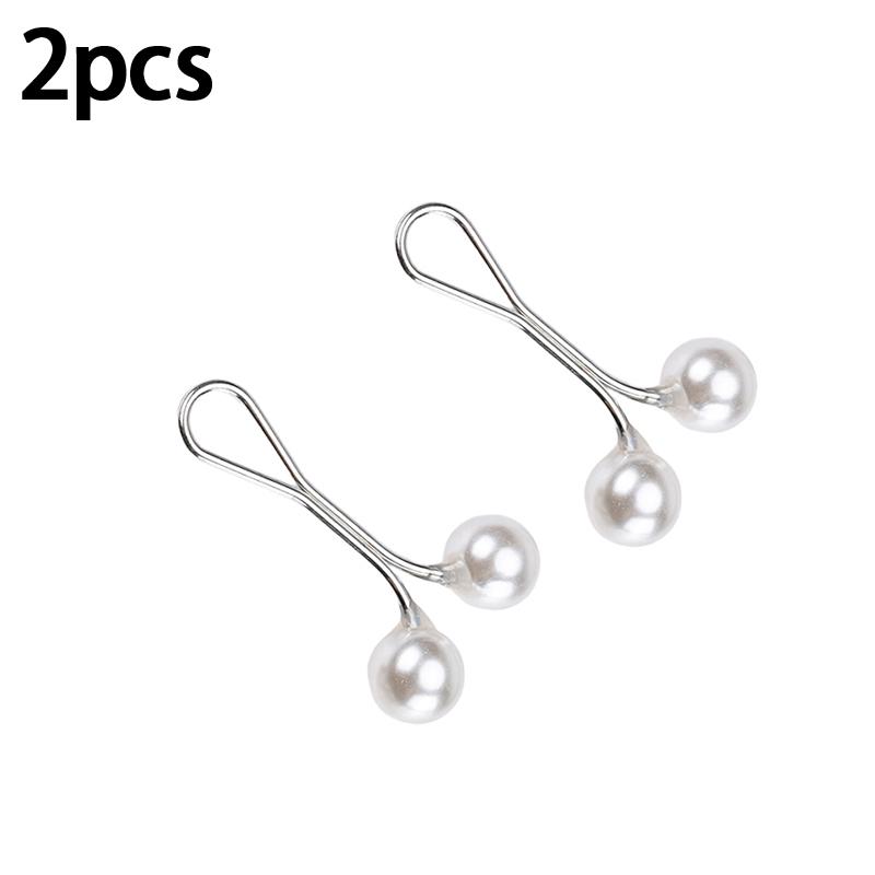 New U-Shaped Pearl Brooch Fixed Straps Anti Slip Scarf Pin DIY Sewing Multi-Purpose Scarf Adjuster Lady Fixed Pins