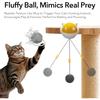 Многорежимные регулируемые новые интерактивные игрушки для кошек, электрические шарики для кошек, игрушки для домашних животных, можно поднимать и опускать, шарики с шерстью, игрушки для кошек HD