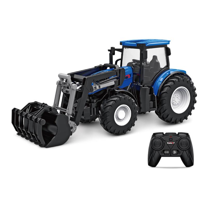 Alloy Remote Control Farmer Tractor Simulation Engineering Vehicle Electric Toy Farm Transport Vehicle 2.4G Remote Contro Vehicl