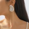 Sparkling Conch Earrings Alloy Novelty Ethnic Style Ear Studs Women Jewelry Accessories for Holiday Party
