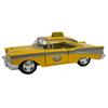 KiNSMART 1957 Chevrolet Bel Air Coupe Classic Taxi Cab Scale Diecast Metal Model Toy Car 5-Inch 140