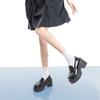 Japanese Jk Platform Thick Heel Black One-pedal Loafers French Retro High Heels Women's 2025 Autumn New Models