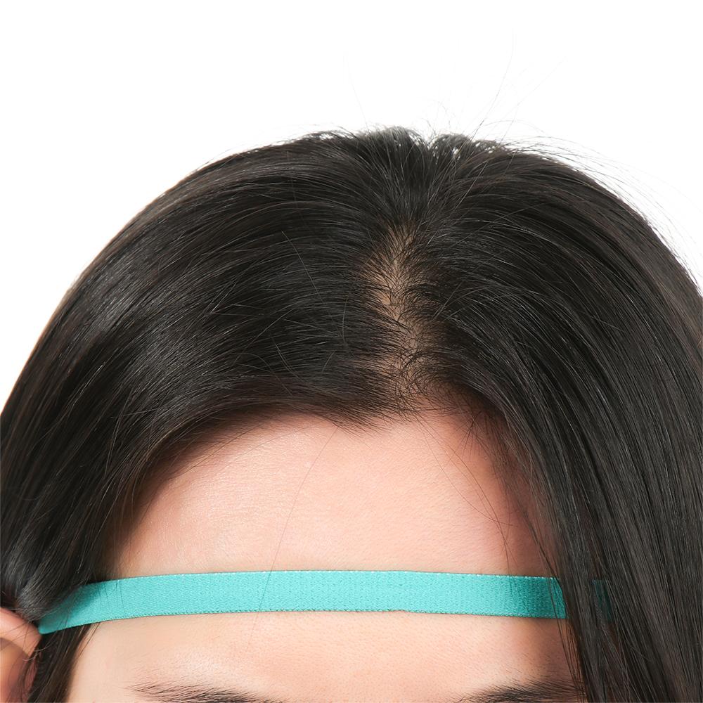 Women Men Candy Color Rubber Sweatband Head Wrap Sport Anti-slip Elastic Headband Yoga Hair Bands