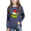 Boys Girls Child Fashion Daily Versatile Casual Crewneck Sweatshirts Daily Long Sleeve Patchwork Top Sweatshirts
