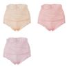 3PCS Ladies Sexy Mesh Panties High-waist Seamless Lace Underwear Briefs Women Knickers Transparent Lingerie