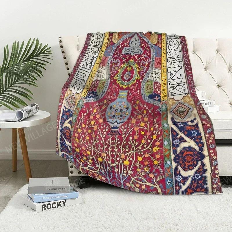 Плед диванный для коленей теплый зимний покрывало на кровать накидка Декор бохо теплый флис скандинавский винтажный марокканский мягкий и ворсистый
