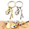Paint Palette Keychain Handmade Brush Palette Paint Pen Keychain Jewelry