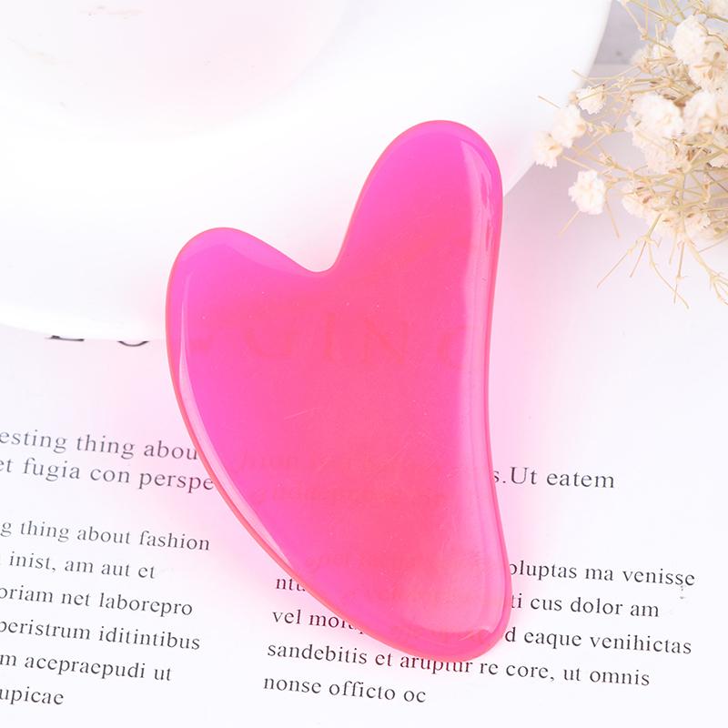 Массажная пластина для лица Гуаша, скребковая пластина для лица и тела