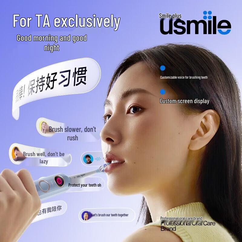 usmile Y20 Умная звуковая электрическая зубная щетка вилка CN (адаптер в комплекте)