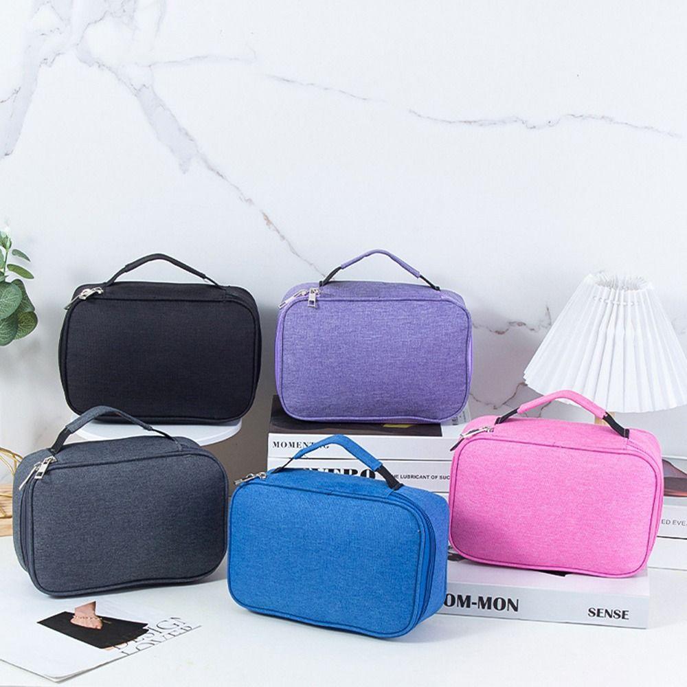 72 Hole Art Storage Pen Case Aesthetic Oxford Cloth Pencil Case Stationery Pouch Pen Tools