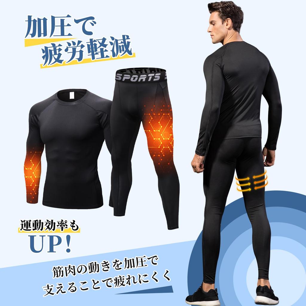 Компрессионная одежда верх и низ Спорт Спортивные тренировки Пот Быстрое охлаждение [SCHEKNTS] Мужской комплект, Нижнее белье, Майка, Тайтсы, Одежда, Впитывающий, Сушащий,