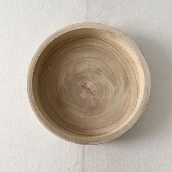 Деревянный круглый поднос для хранения Многоцелевой для фруктов, сладостей, конфет, десертов, закусок для аперитива