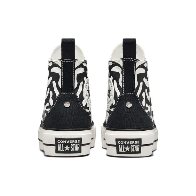 Converse Chuck Taylor All Star Lift Platform High Animal Mix Женские кроссовки Black Egret A03713C