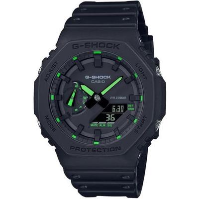 Часы - CASIO - G-Shock - Черный и Зеленый смола