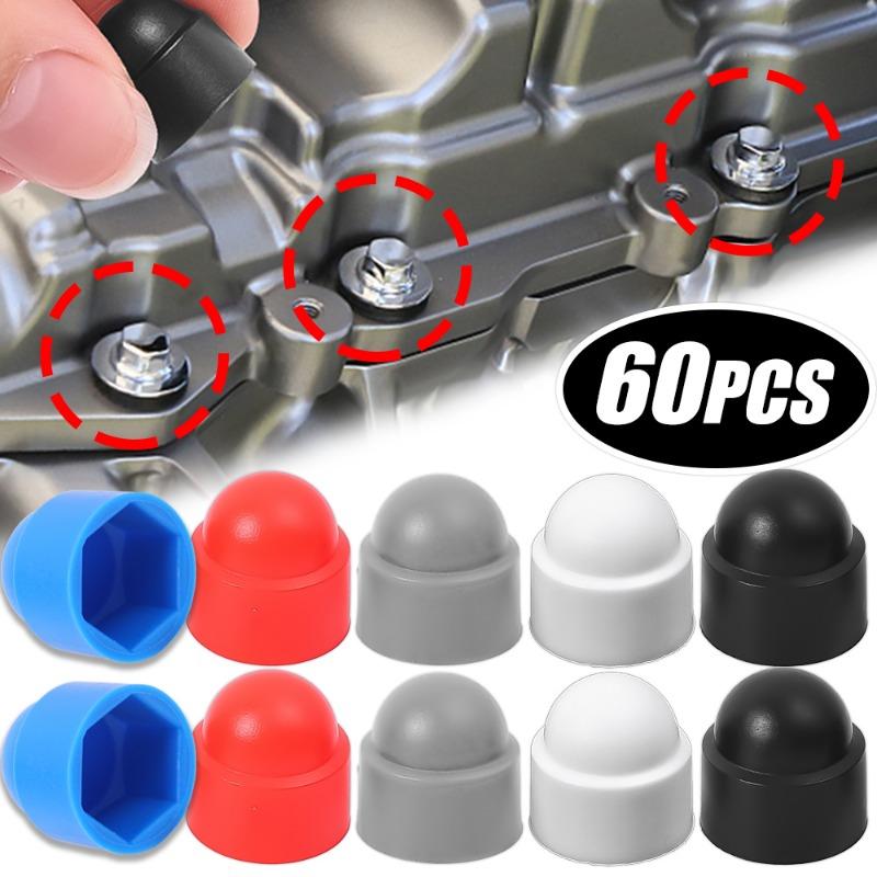 Car Screw Protection Cap M8x12x15 Plastic Hexagonal Screw Protective Caps Waterproof Rust Resistant Bolt Nut Protection Covers