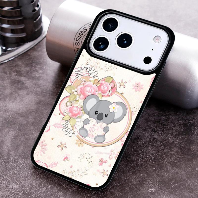Cartoon Australian Koala Phone Case For iPhone 17 16 15 14 13 12 11 Pro Max Plus 17Air Soft Silicone Cover