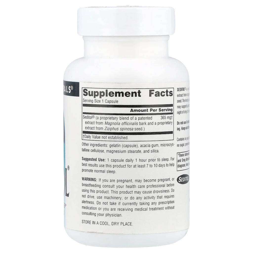 Source Naturals, Seditol, 365 mg, 60 capsules