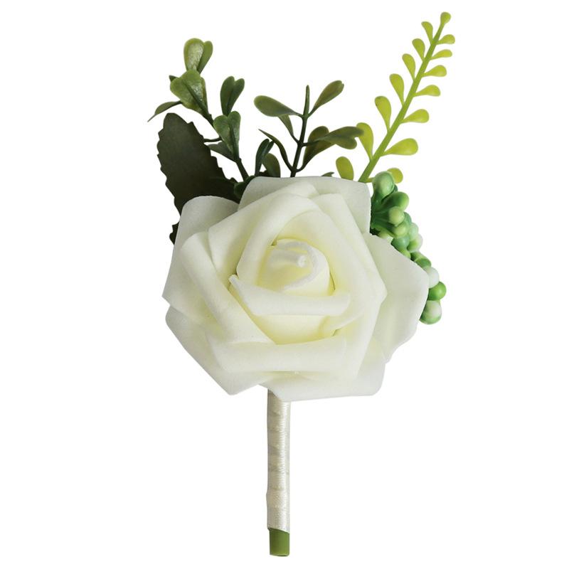 Модная boutonniere для жениха Свадебная бутоньерка Цветочные булавки Броши Мужская булавкa-лацкан Индивидуальная