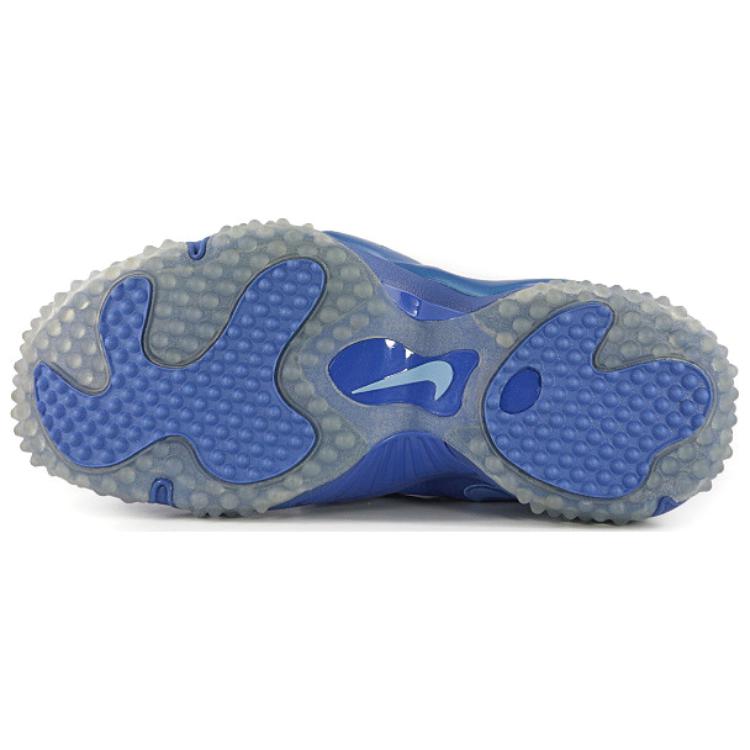 Nike Air Zoom Turf Jet 97 Comfortable And Lightweight Cushioning Slip Resistant Mid top Basketball Shoes Men's Blue 621957-404