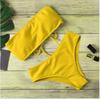 Tube Top Bikini High Waist Split Swimsuit Bikini Swimsuit Women