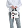 Poker Game Cards Insulated Lunch Bag for Women Kids Portable Food Boxes Thermal Lunch Box Tote