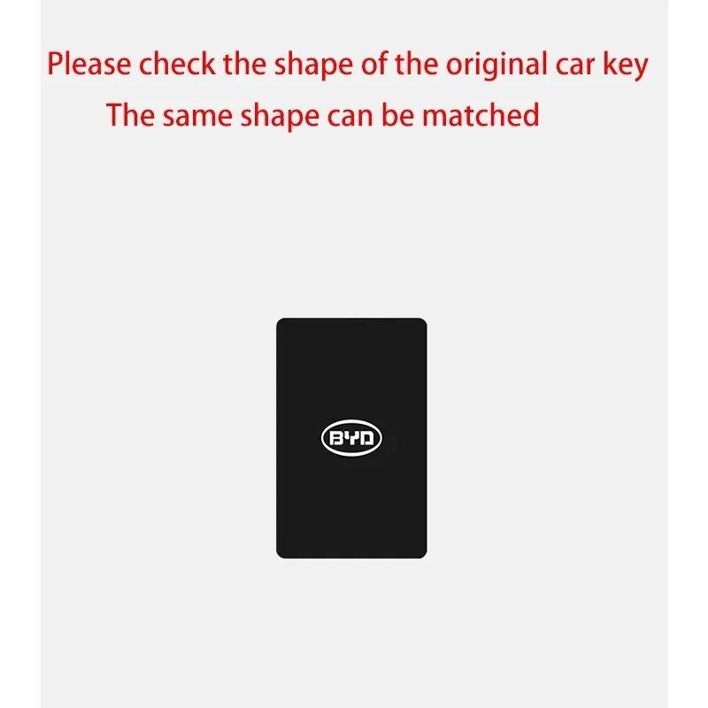 Кожаный чехол для ключа с NFC из цинкового сплава для Byd Tang Dm Han Ev Song Qin Pro Plus Dmi, чехол-брелок для ключа автомобиля