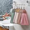 2 шт. подвесное стираемое полотенце симпатичное впитывающее домашнее для ванной комнаты туалета кухни тряпка для мытья посуды носовой платок ткань ворс аксессуары