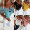Plus Size Womens Sexy Lace Off Shoulder T Shirt Tops Ladies Summer Blouse Tee