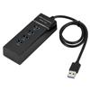 USB-хаб 4-портовый многоинтерфейсный портативный разветвитель со светодиодным индикатором