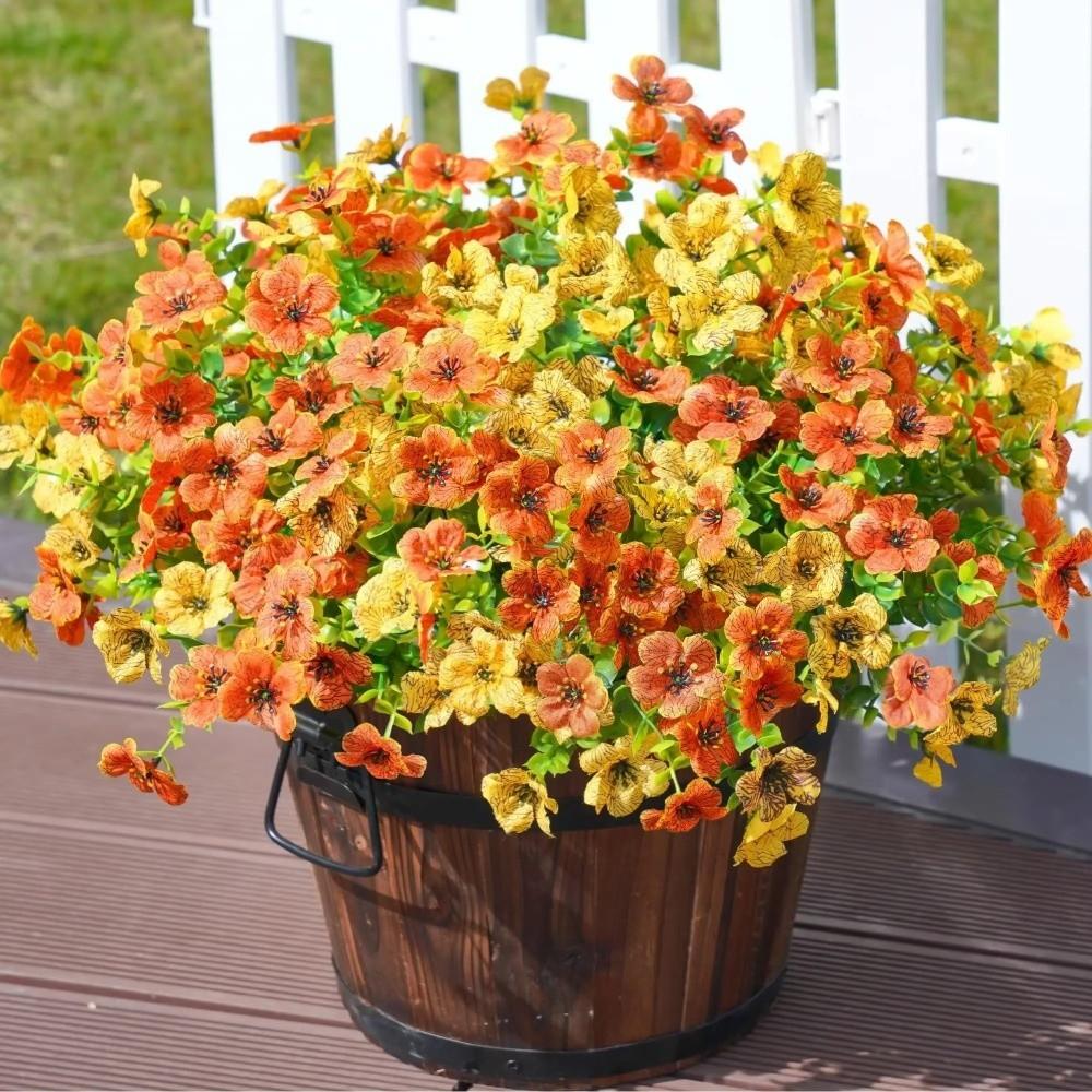 DIY Floral Artificial Pansy Flowers Fake Plants Simulated Violet Bouquet Photography Props
