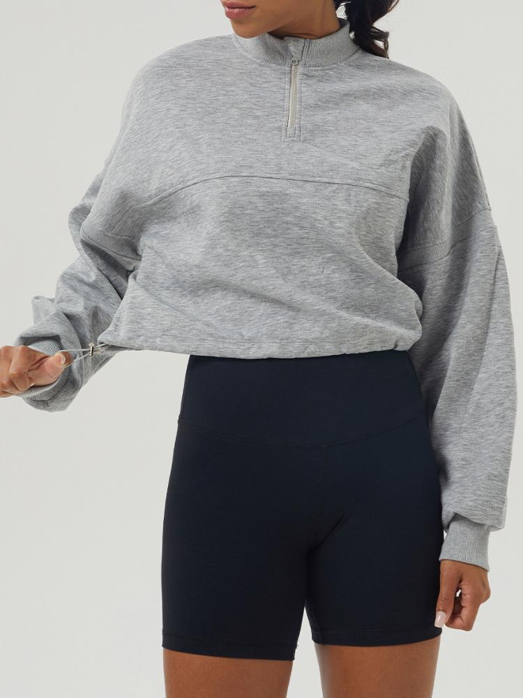 Осень-зима свободные спортивные толстовки женские пуловеры с длинным рукавом на молнии тренировочная рубашка женские джоггеры фитнес-тренировки топы