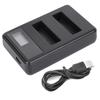SEIVI AHDBT-401 Actions Camera Dual Slot Battery Charger with LCD Charging Display for Gopro 4