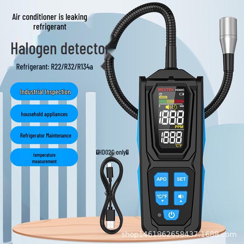 HD02 Refrigerant Halogen Gas Leak Detector for Air Conditioners