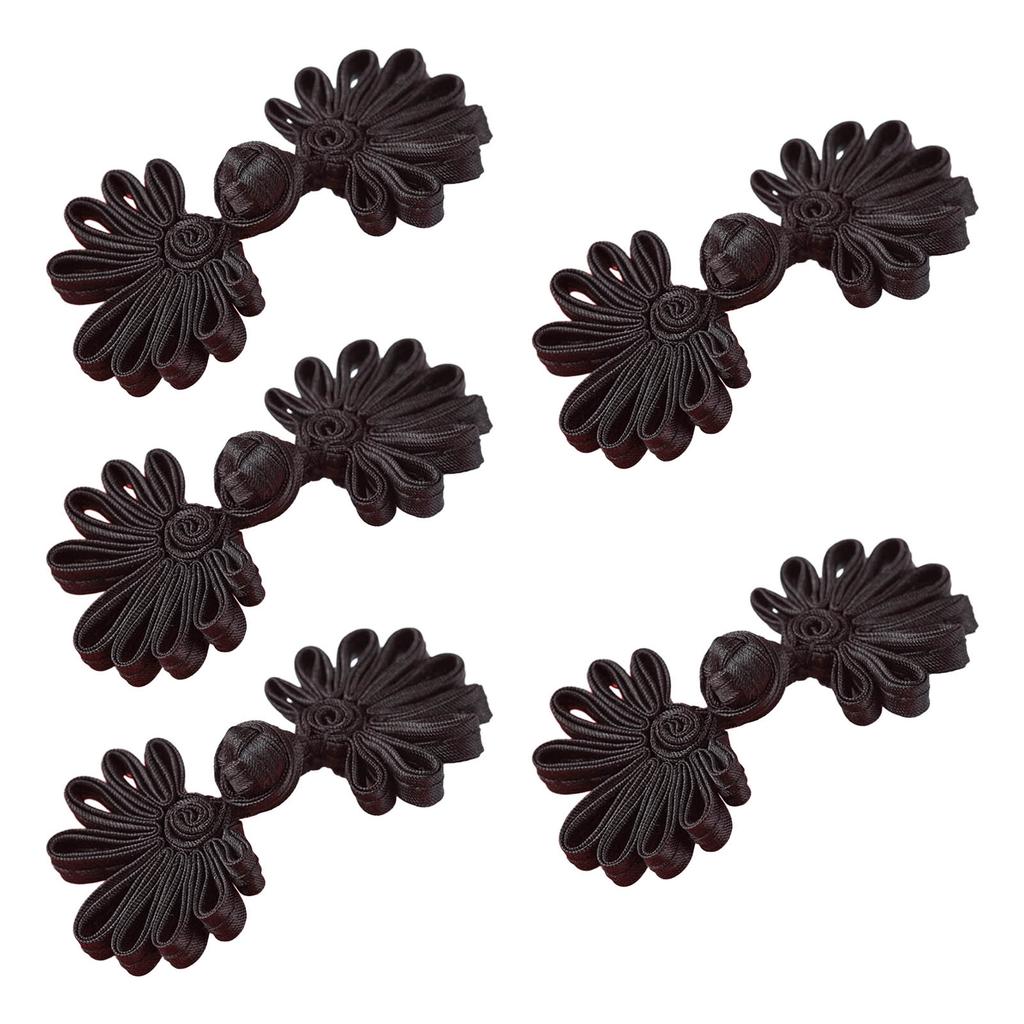 5 Pairs/Pack Cheongsam Closure Sewing Fasteners Chinese Knots Frog Button Decorative Buttons Chinese Traditional Buttons