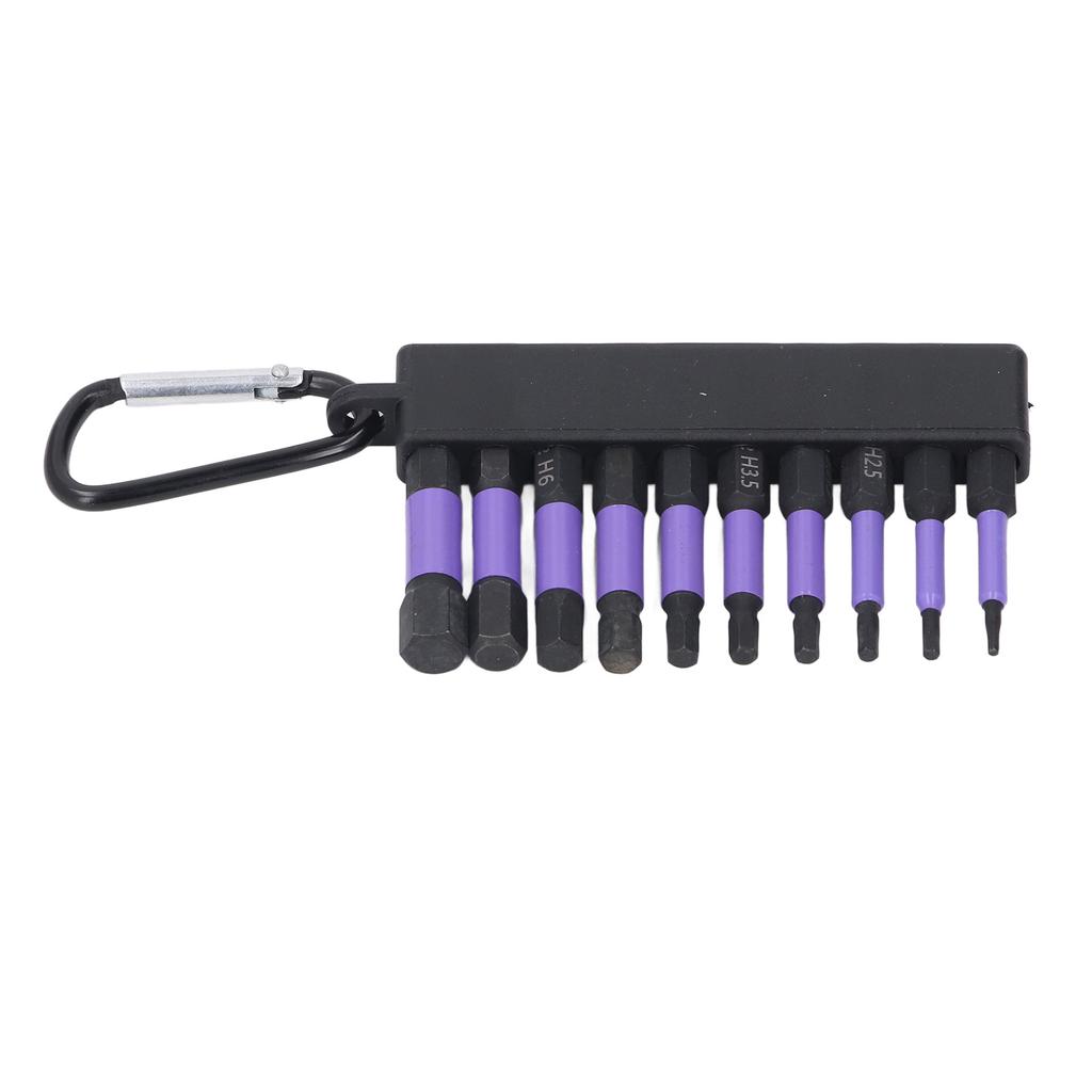 Набор из 10 бит для отверток с шестигранным хвостовиком 2 дюйма, высокопрочные магнитные биты для отверток