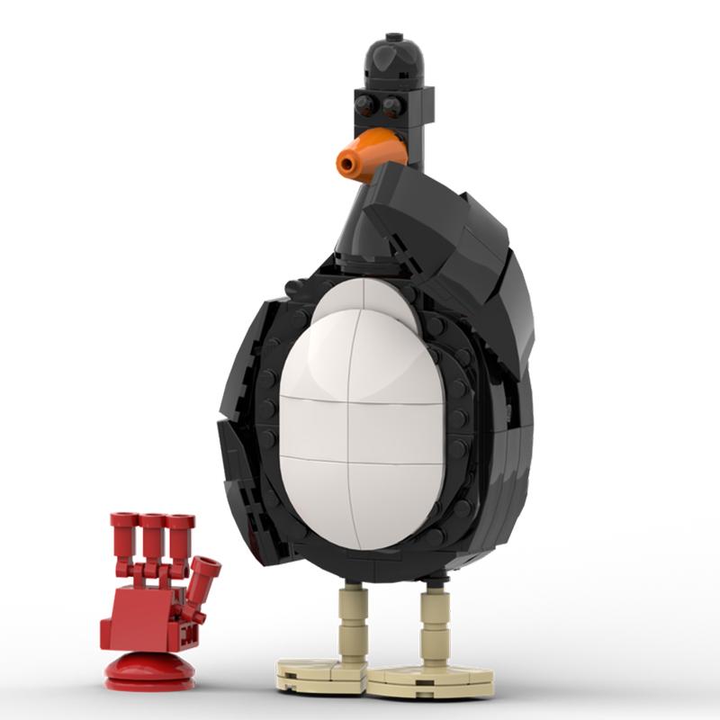 Buildmoc Ideas Wallaced Cartoon Penguin Feathers McGraw Gromited MOC Building Blocks Toys for Children Kids Gifts 215PCS Bricks