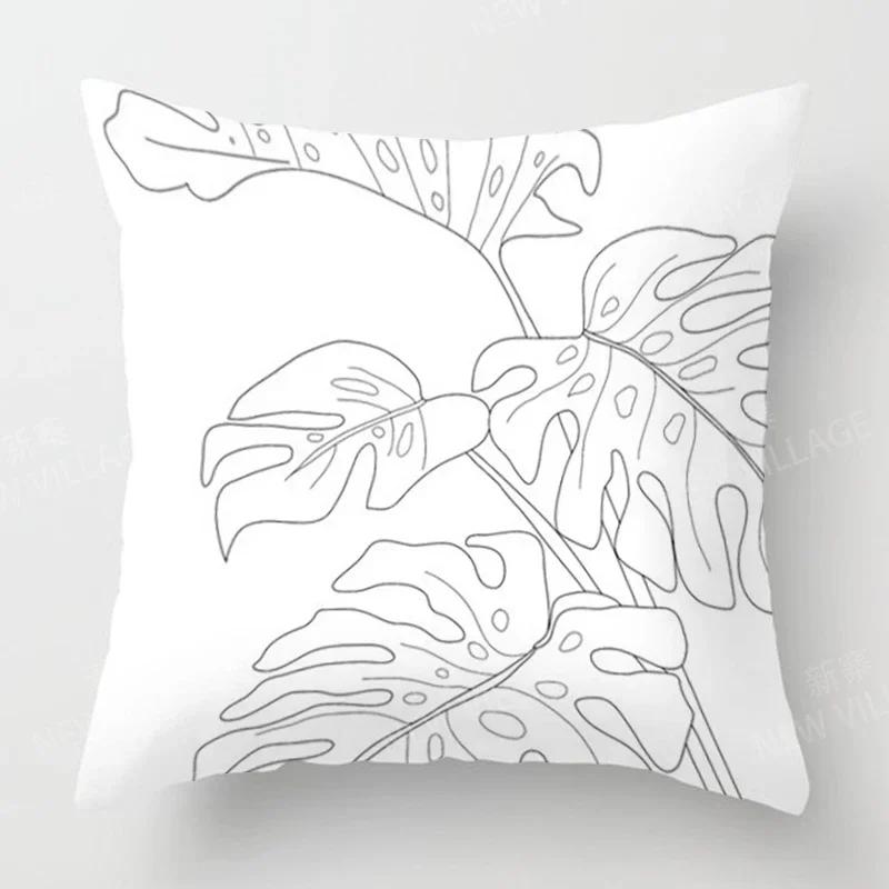 Nordic Modern Abstract Geometric Pillowcase Sofa Cushion Cover Home Decor 45x45cm 45*45 50x50 60x60cm 40x40 35x35 Boho